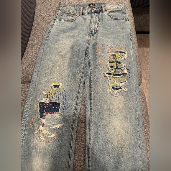 BDG Denim - BDG Light Blue Embroidered Women Jeans